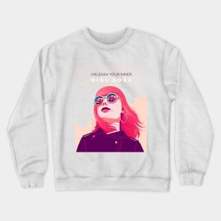 Unleash Your Inner Girl Boss Female Empowerment Crewneck Sweatshirt